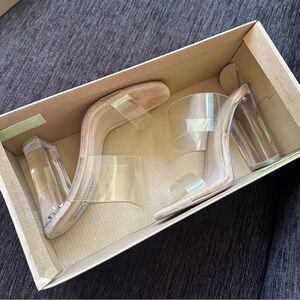 Steve Madden Clear Mules Heels